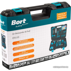             Универсальный набор инструментов Bort BTK-100 (100 предметов)        