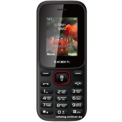             Мобильный телефон TeXet TM-128 (черный-красный)        