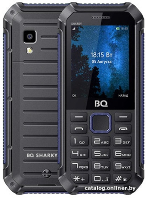             Мобильный телефон BQ-Mobile BQ-2434 Sharky (черный-синий)        