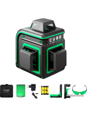             Лазерный нивелир ADA Instruments Cube 3-360 Green Home Edition А00566        