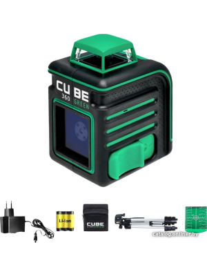             Лазерный нивелир ADA Instruments Cube 360 Green Professional Edition А00535        