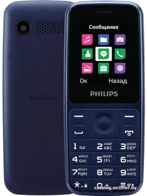             Мобильный телефон Philips Xenium E125 (синий)        