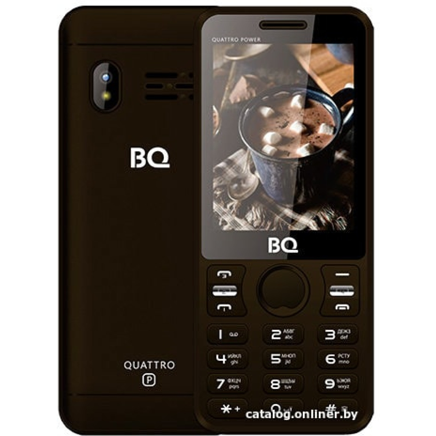 Купить Мобильный телефон BQ-Mobile BQ-2812 Quattro Power (коричневый)  выгодно