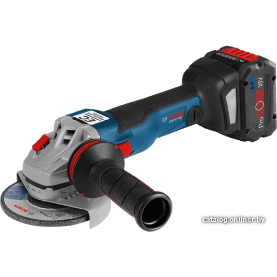 Купить Угловая шлифмашина Bosch GWS 18V-10 C Professional 06019G310D (с  2-мя АКБ, кейс) недорого Минск и доставка по Беларуси