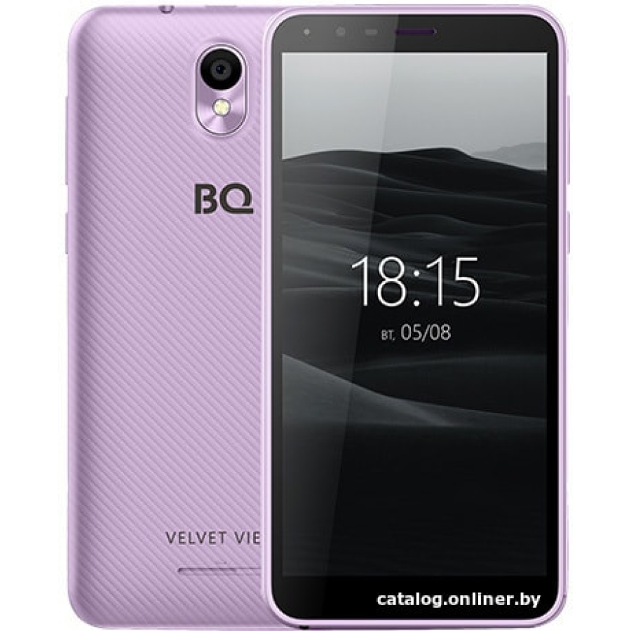 Купить Смартфон BQ-Mobile BQ-5300G Velvet View (сиреневый) недорого в Минске  и с доставкой по РБ