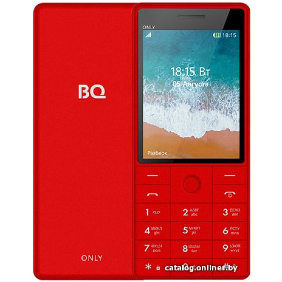 Купить Мобильный телефон BQ-Mobile BQ-2815 Only (красный) недорого в Минске  и с доставкой по РБ