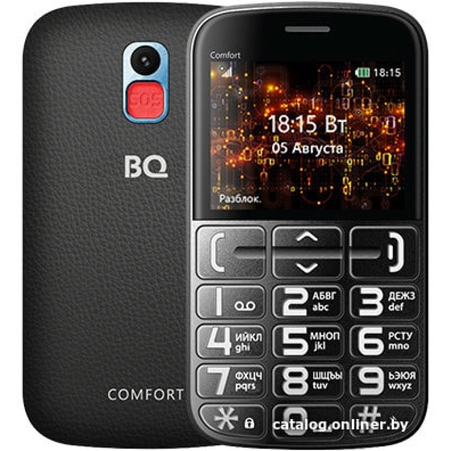 Мобильный телефон BQ-Mobile BQ-2441 Comfort (черный-синий)