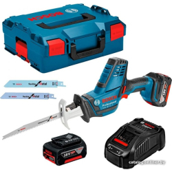             Сабельная пила Bosch GSA 18 V-LI C Professional 06016A5002 (с 2-мя АКБ 5 Ah, кейс)        
