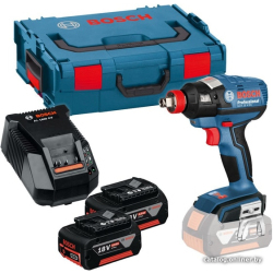             Ударный гайковерт Bosch GDX 18 V-EC Professional 06019B9107 (с 2-мя АКБ, кейс)        
