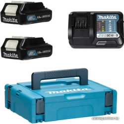             Аккумулятор с зарядным устройством Makita BL1016 + DC10WD (12В/1.5 Ah + 10.8-12В)        