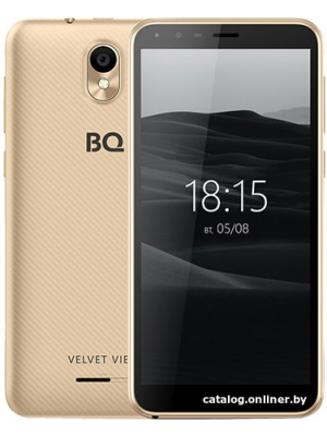             Смартфон BQ-Mobile BQ-5300G Velvet View (золотистый)        