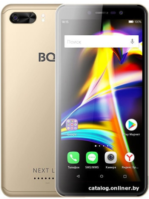             Смартфон BQ-Mobile BQ-5508L Next LTE (золотистый)        