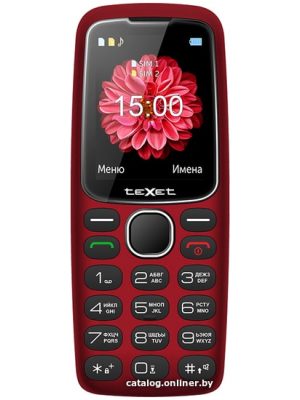             Мобильный телефон TeXet ТМ-B307 (красный)        