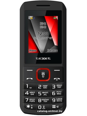             Мобильный телефон TeXet TM-127 (черный-красный)        
